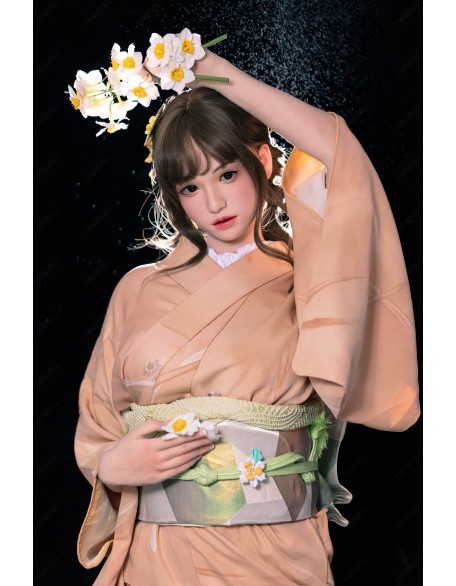 G065 Heather 162cm A Cup Ultra Silicone Sex Doll