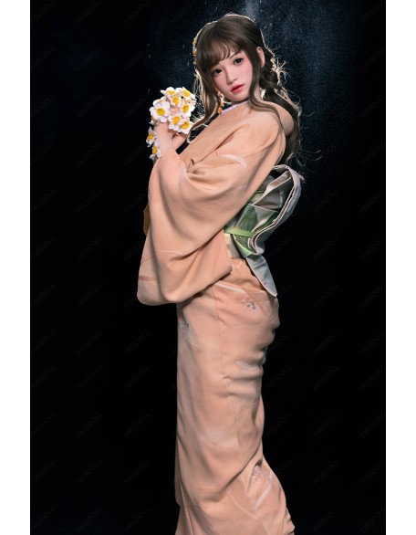 G065 Heather 162cm A Cup Ultra Silicone Sex Doll